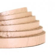 DQ leer plat 5mm metallic crunch Light rosegold